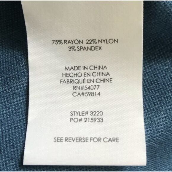 NWOT cAbi Women 3220 Teal Blue Sigourney Pencil Knee Length Straight Skirt 4 - Picture 6 of 10